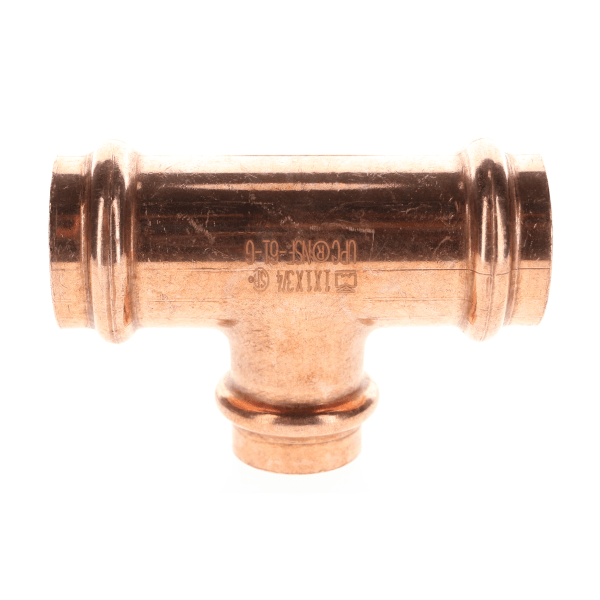 1" x 1" x 3/4" Copper Press Fittings - Tee P x P x P