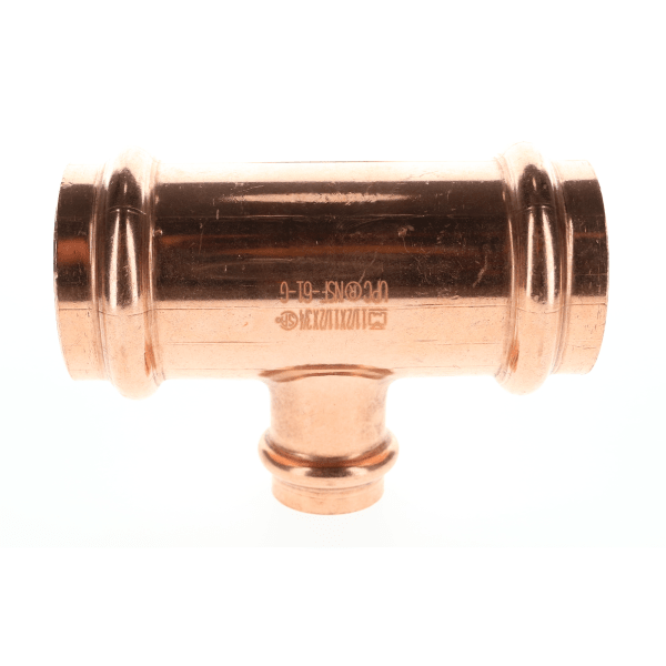 1-1/2" x 1-1/2" x 3/4" Copper Press Fittings - Tee P x P x P