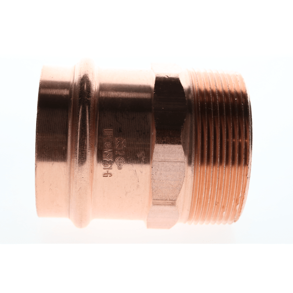 1-1/4" Copper Press Fittings - Male Adapter P x MPT