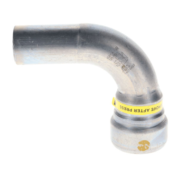1/2" Carbon Steel Press Fittings - Gas - 90 Degree Street Elbow Ftg x P