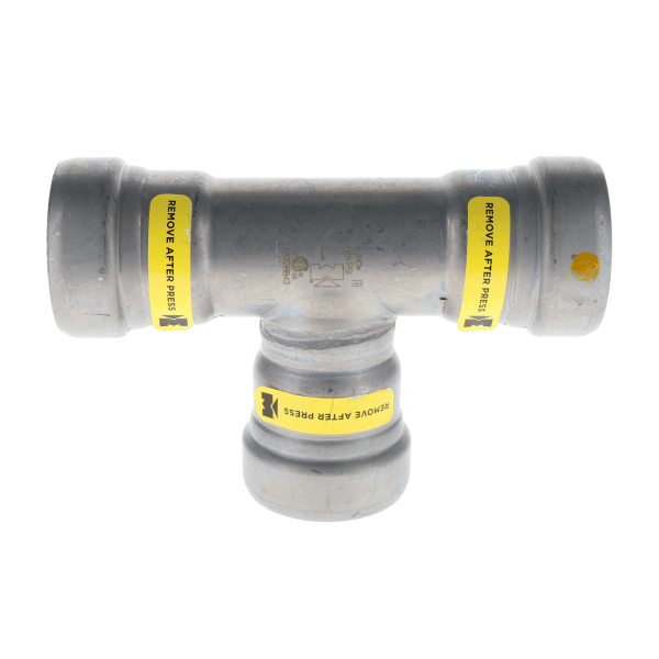1" Carbon Steel Press Fittings - Gas - Tee P x P x P