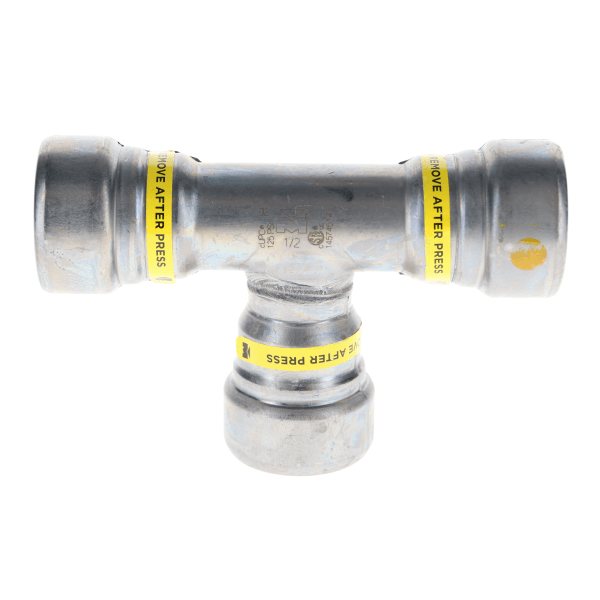 1/2" Carbon Steel Press Fittings - Gas - Tee P x P x P