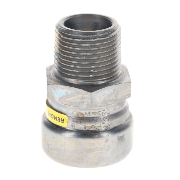 3/4" Carbon Steel Press Fittings - Gas - Male Adapter P x MPT