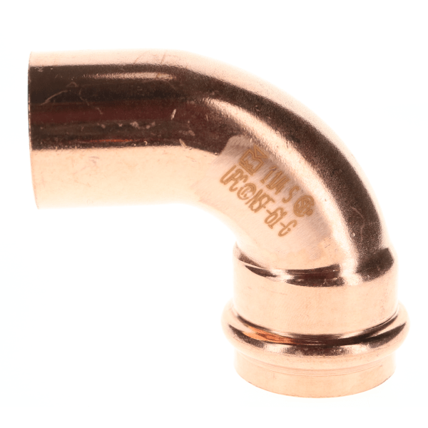 1-1/4" Copper Press Fittings - 90 Degree Street Elbow Ftg x P
