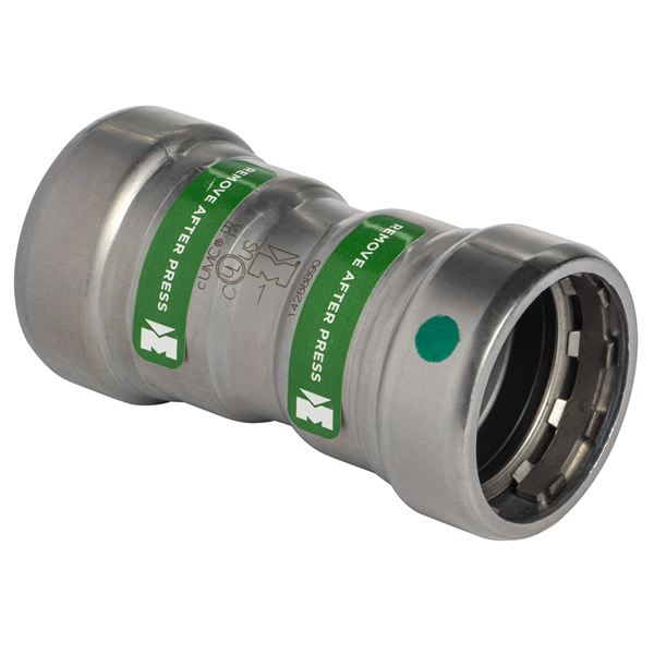 1-1/4" Carbon Steel Press Fittings - Mechanical - Coupling - With Stop P x P