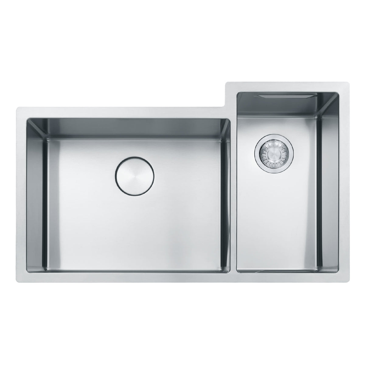 Franke Culinary Center 35-in. x 21-in. 19 Gauge Stainless Steel Undermount Double Bowl Kitchen Sink Workstation - CUX16021-W