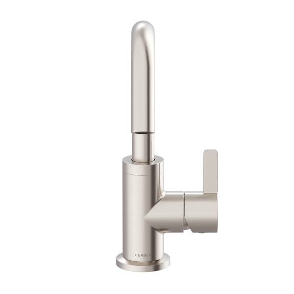 Amalfi 1H Lavatory Faucet Single Hole Mount w/ 50/50 Touch Down Drain & Optional Deck Plate Included 1.2gpm Brushed Nickel