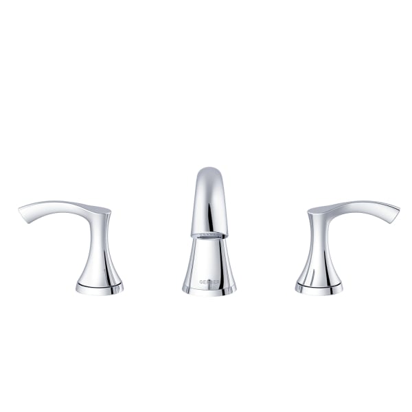 Antioch 2H Widespread Lavatory Faucet w/ Metal Touch Down Drain 1.2gpm Chrome