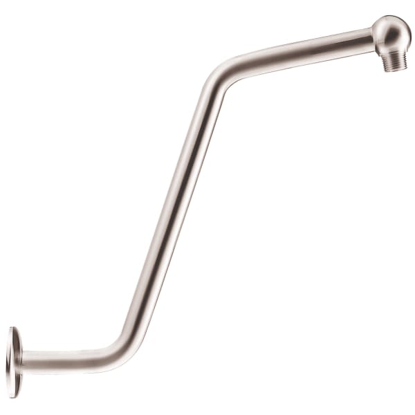 13" S Shaped Showerarm w/ Escutcheon Brushed Nickel
