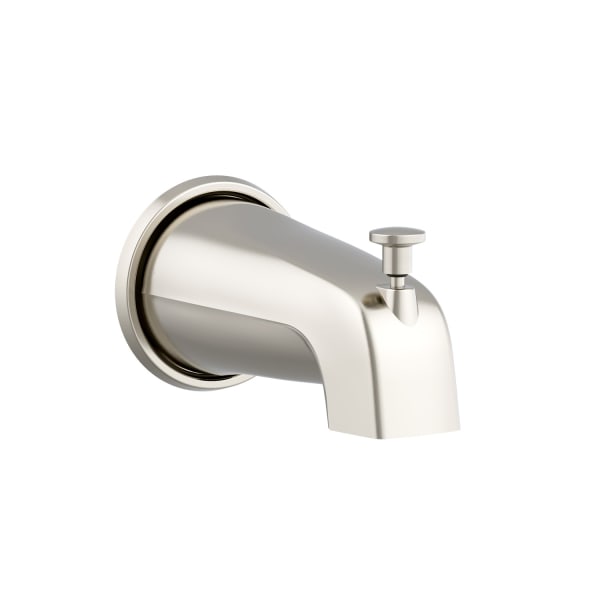 5 1/2" Wall Mount Tub Spout with Diverter Brushed Nickel