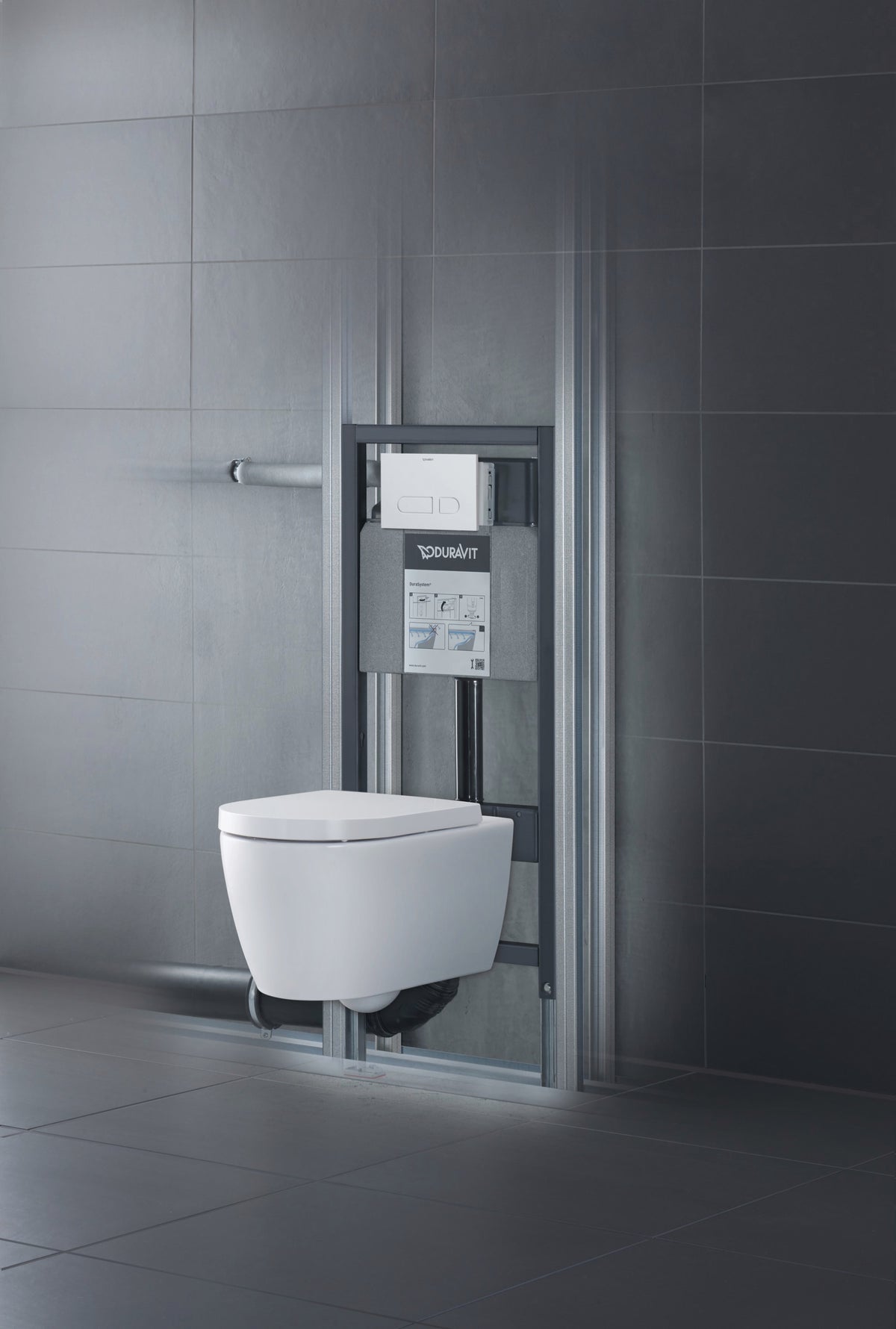 Duravit DuraSystem Plastic Actuator Plate in Chrome