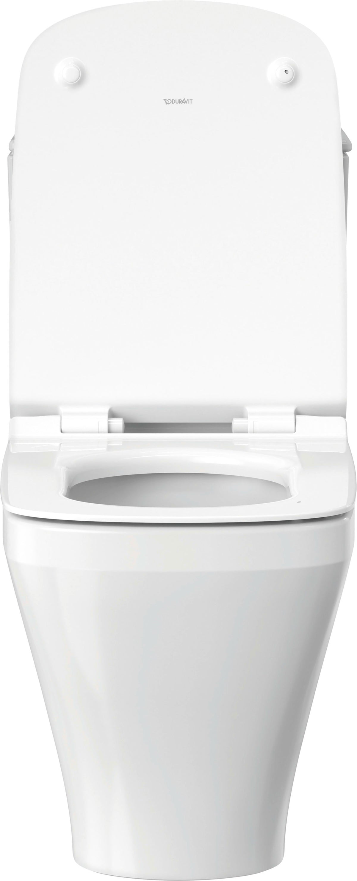 Duravit DuraStyle 1.32/0.92 GPF Dual Flush Elongated One Piece Toilet in White, Top Push Button Flush - Seat Sold Separately