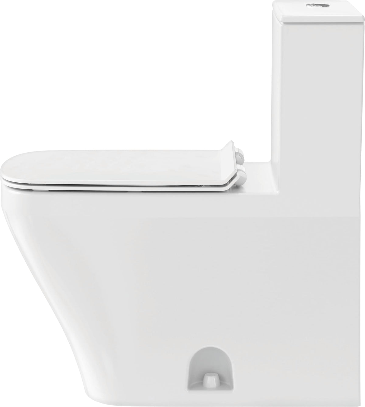 Duravit DuraStyle 1.32/0.92 GPF Dual Flush Elongated One Piece Toilet in White, Top Push Button Flush - Seat Sold Separately