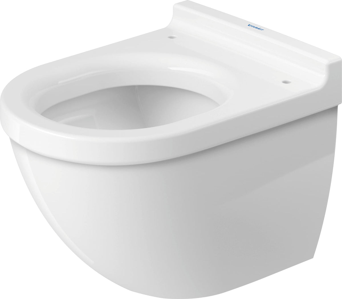 Duravit Starck 3 1.6/0.8 GPF Dual Flush ADA Compliant Round Wall Mounted Toilet in White - Seat, Actuator, and In-Wall Tank and Carrier Sold