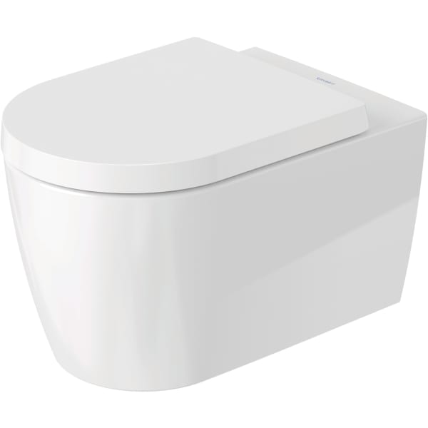 Duravit ME by Starck 1.28/0.8 GPF Dual Flush Rimless ADA Compliant Compact Elongated Wall Mounted Toilet in White