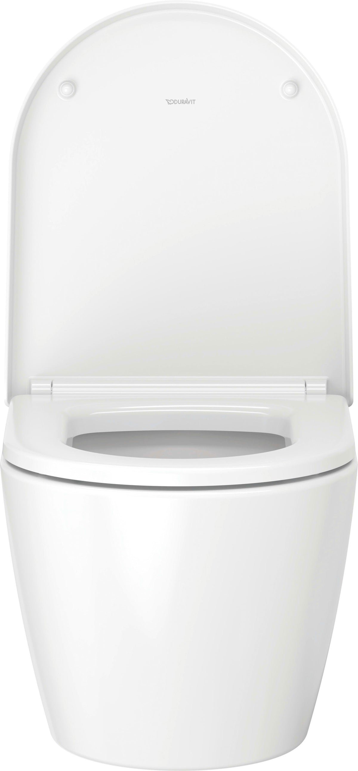 Duravit ME by Starck 1.28/0.8 GPF Dual Flush Rimless ADA Compliant Round Wall Mounted Toilet in White - Seat, Actuator, and In-Wall Tank and Carrier