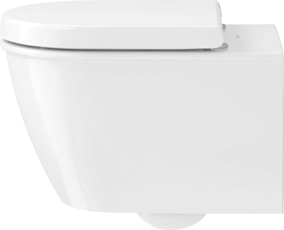 Duravit Darling New 1.6/0.8 GPF Dual Flush ADA Compliant Elongated Wall Mounted Toilet in White 2545090092