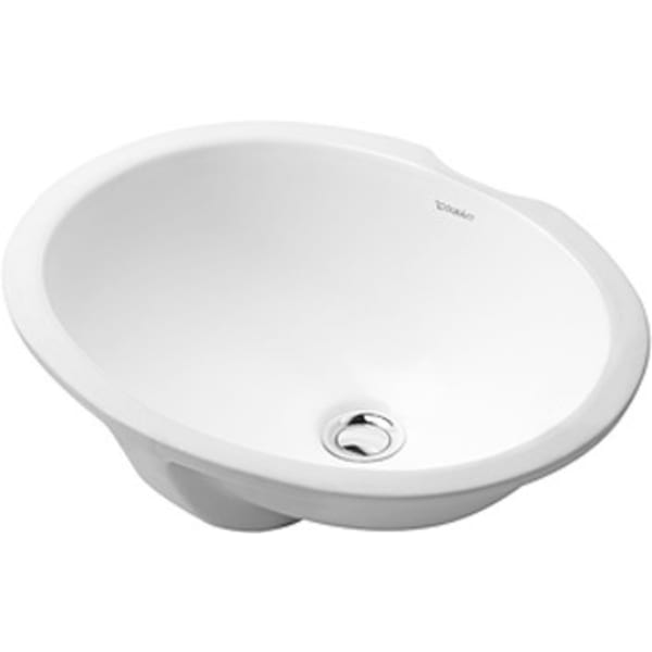 Duravit Design Classics 22 5/8" Oval Undermount Sink in White with Overflow
