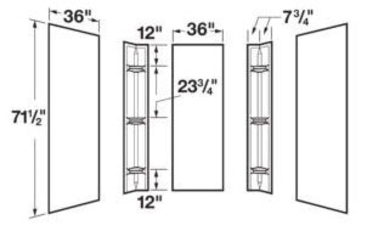 E. L Mustee & Sons E.L. Mustee & Sons - DURAWALL® (Wall & Door Components) Glossy White, Shower Bases & Walls - 5-Piece, Rectangle, Corner, Alcove