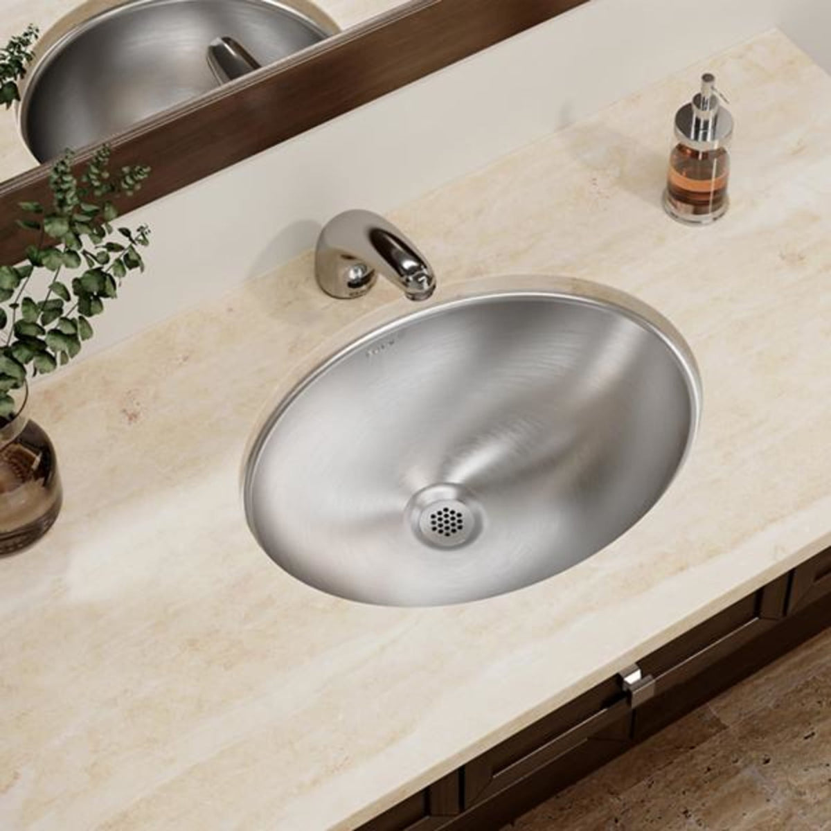 Elkay Asana Stainless Steel 18" x 14" x 6" Single Bowl Undermount Bathroom Sink