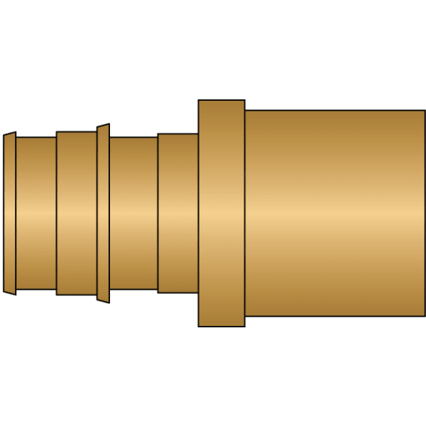 3/4" PEX Sweat Adapter (Expansion(F1960) x Sweat) - Brass