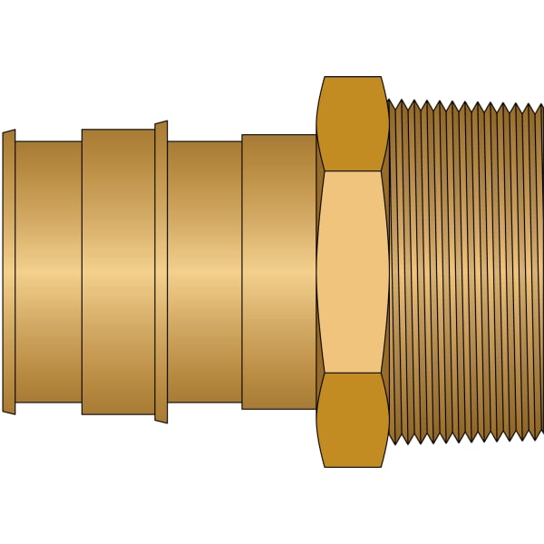 2" PEX Male Adapter (Expansion(F1960) x MIP) - Brass