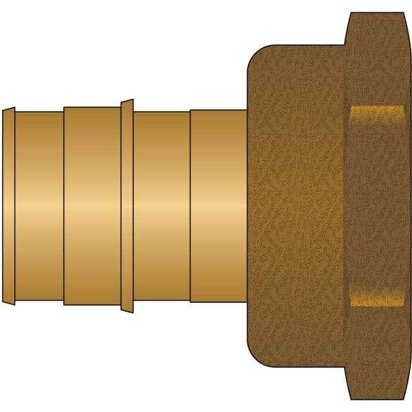 1-1/2" PEX Female Adapter (Expansion(F1960) x FIP) - Brass