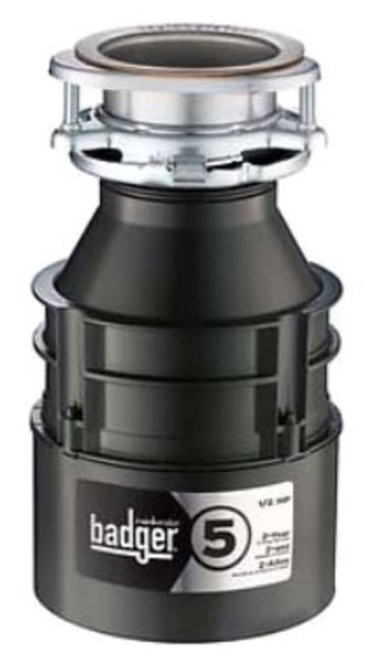 InSinkErator - Badger® 5 (1/2 HP) Waterborne Gray Enamel - Continuous Feed, Heavy Duty