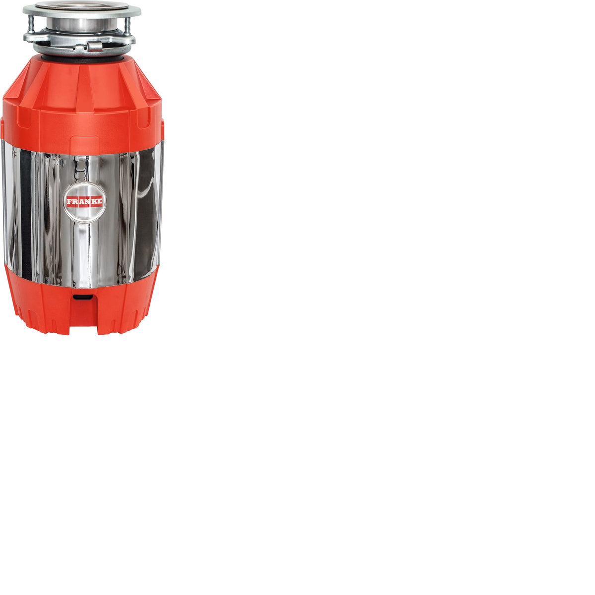 Franke FWDJ125 1.25 Horse Power Continuous Feed Waste Disposer Torque Master 2800 RPM Jam-Resistant Motor with Silverguard in Red/Chrome