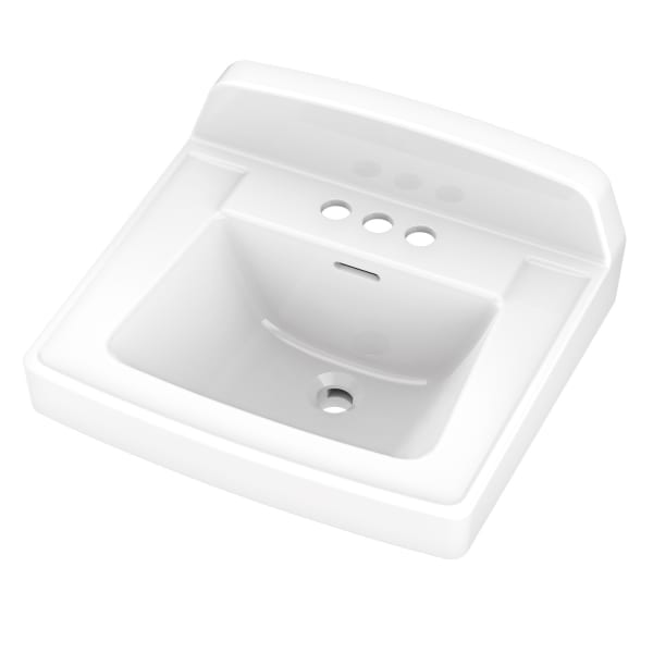 Monticello II Wall Hung Lav 20"x18" 4"CC White