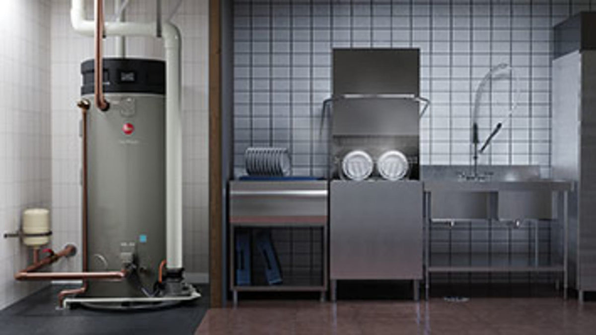Rheem® 100 gallon 200,000 Btu/h Triton® SS Heavy Duty Commercial Natural Gas Water Heater