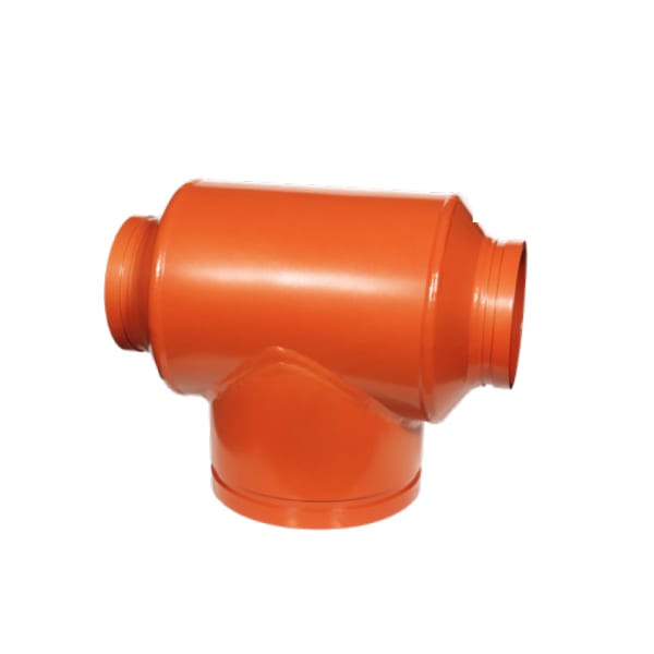 6" x 3" Tee (Reducing) - Painted - GR x GR x GR
