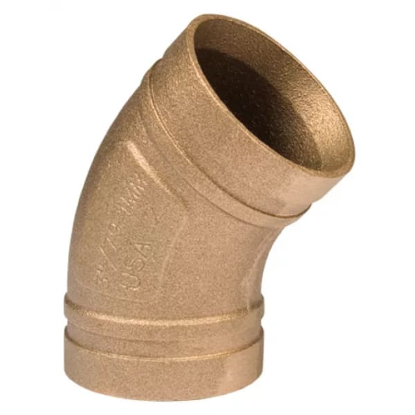 4" 45° Elbow - Copper - GR x GR