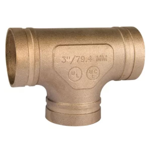 2-1/2" Tee - Copper - GR x GR x GR