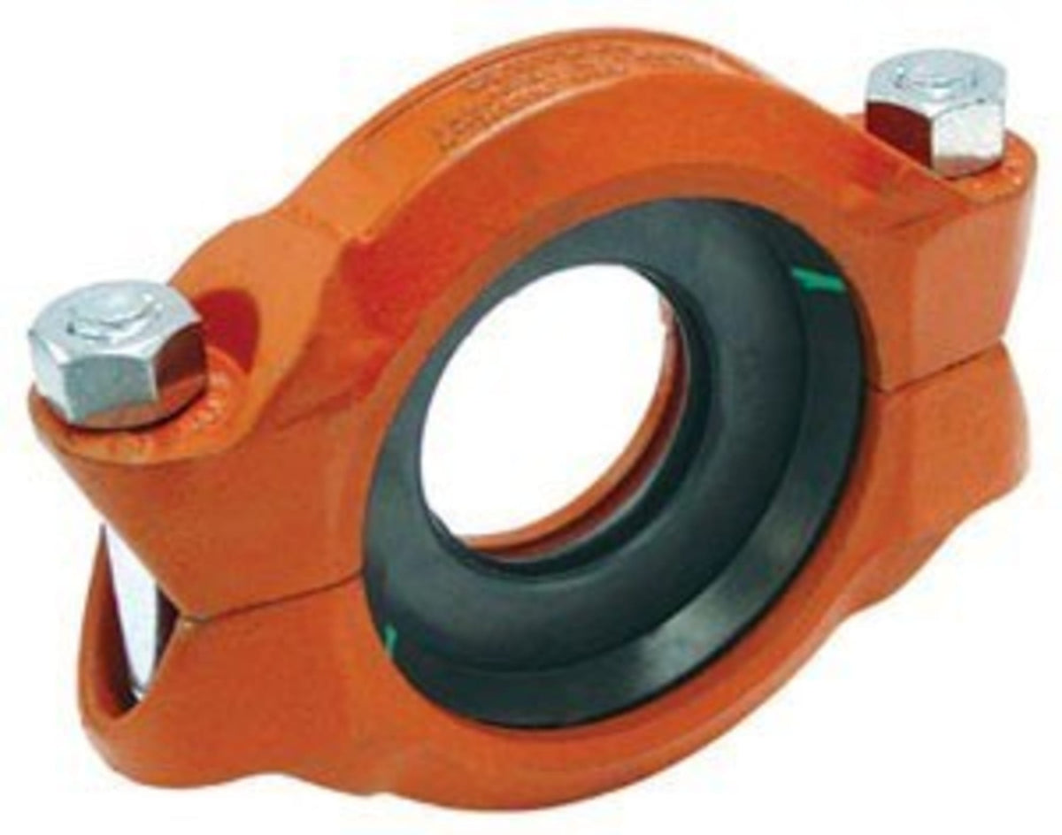 Gruvlok 4" x 2" Coupling (Reducing) - Painted - (EPDM (Green))