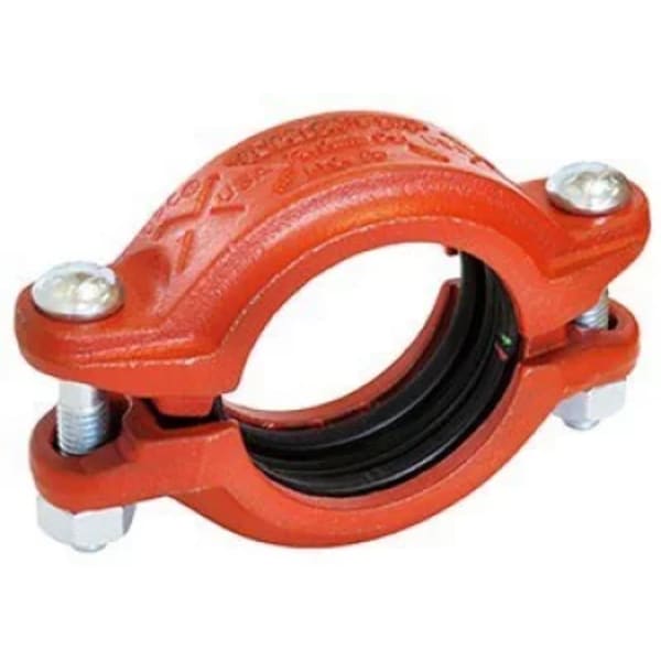4" SlideLok Coupling - Galvanized - GR x GR (EPDM (Green & Red))