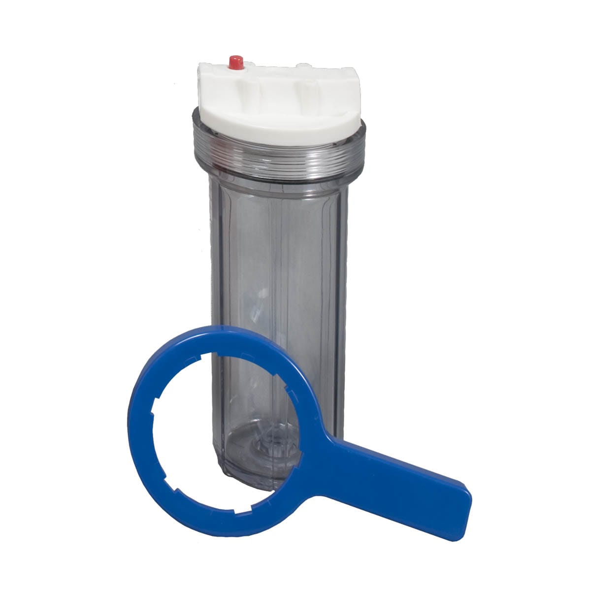 Sterling Water Treatment H34 3/4" Filter Housing with Wrench - Clear Sump