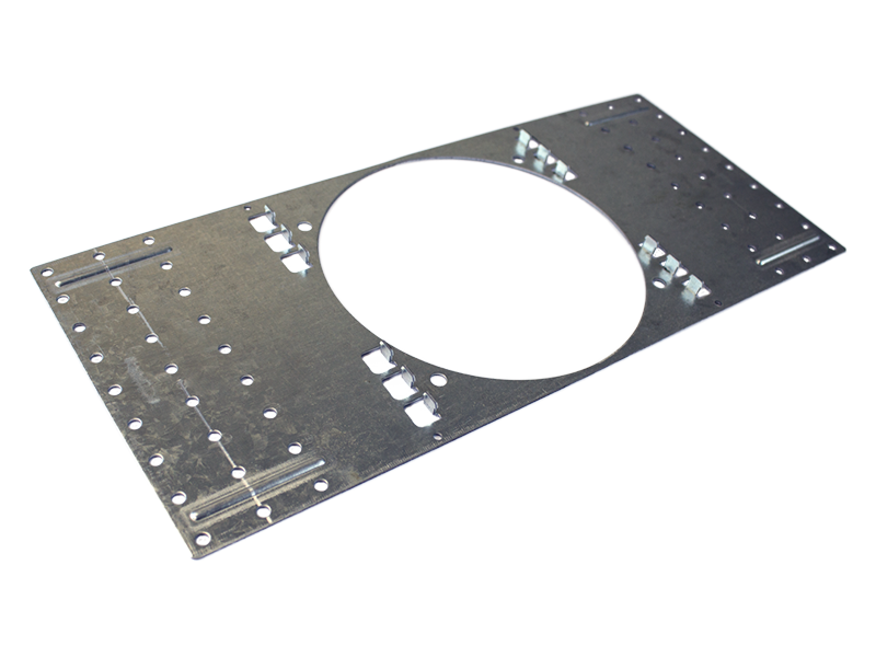 HoldRite HFPCD5 HydroFlame Pro Series Corrugated Metal Deck Plate for #5 Fire Stop Sleeve Metal or Plastic Pipe - #6 Hollow Sleeve