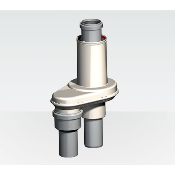 3'' Twin Pipe to 3''/5'' Concentric Adpt