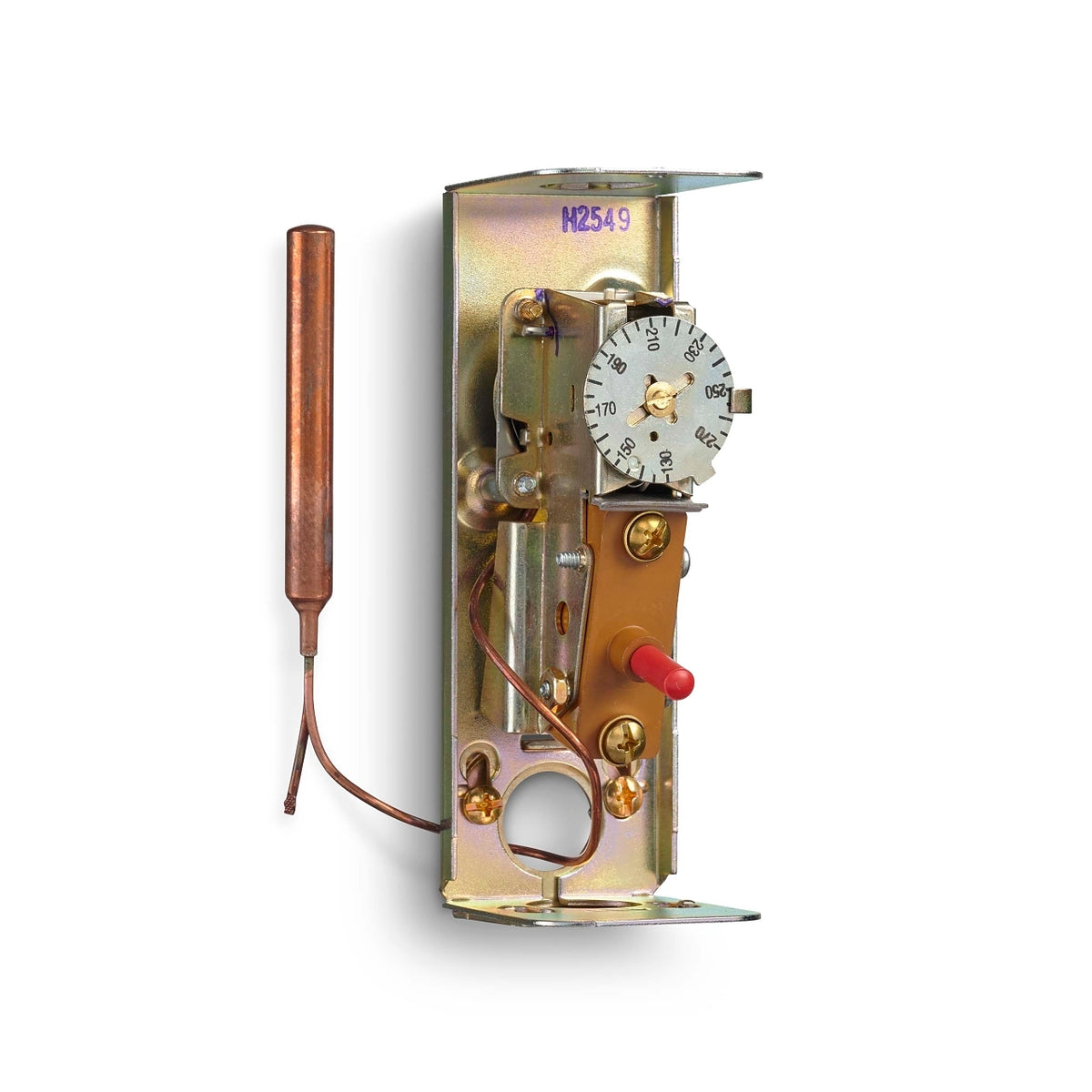 Resideo L4006E1000/U Manual Reset Aquastat, Breaks on Rise, 130–270°F, with 1/2 in Well