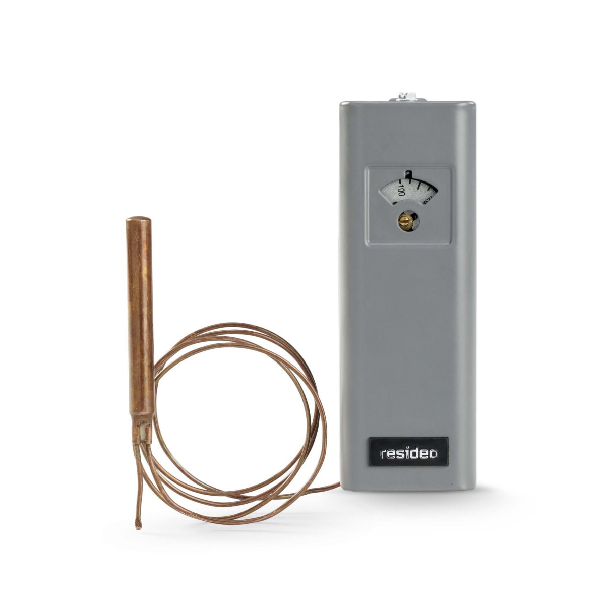 Resideo L8100B1128/U Water Heater High Limit and ECO Aquastat, 100-180 °F, 39 in Capillary