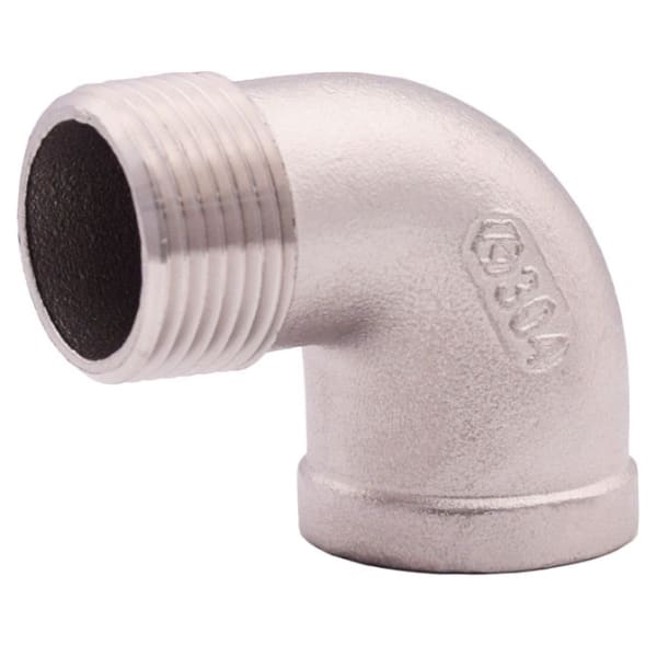 2" - 304 Stainless Steel 90 Deg Street Elbow - MNPT x FNPT