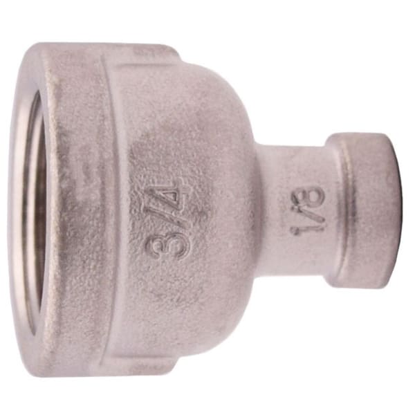 1" X 1/2" - 304 Stainless Steel Reducing Coupling - FNPT x FNPT