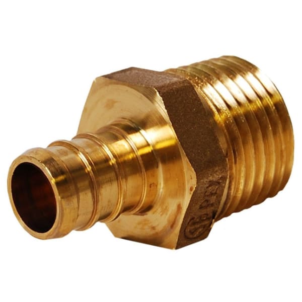 3/4" X 1" PEX Male Adapter (Crimp(F1807) x MIP) - Brass