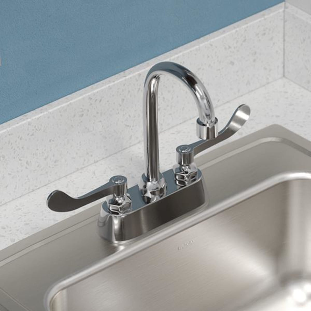 Elkay Lustertone Classic Stainless Steel 19-1/2" x 19" x 7-1/2" 3-Hole Single Bowl Drop-in Sink
