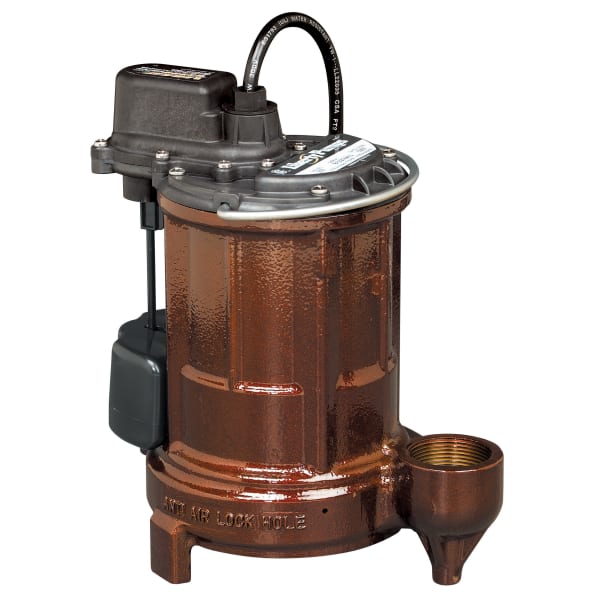 1/3 hp, SubmersibleSump Pump, Cast iron, VMF vertical magnetic float, 115V, 10' cord.