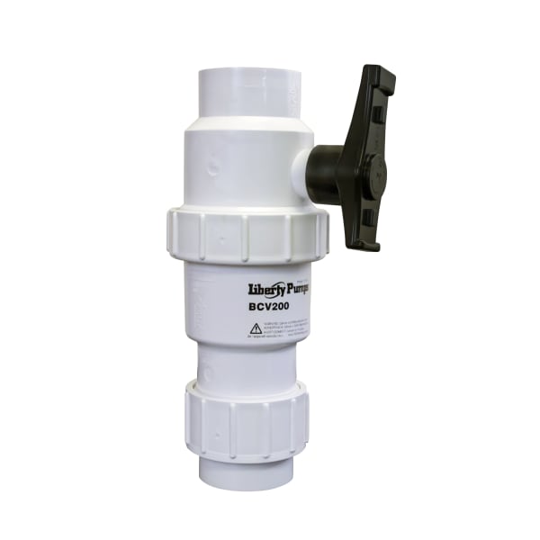 Ball / Check valve, 2" HD, PVC with union