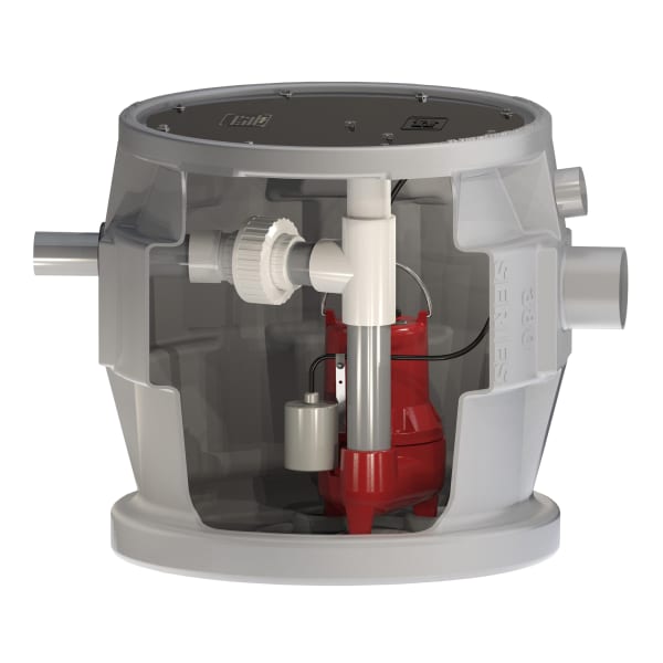 1/2 HP, Simplex Sewage Package, 1 PH, 115V, 2" Side Discharge, 25' cord