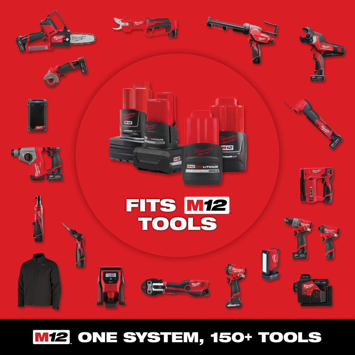 Milwaukee Tools M12™ REDLITHIUM™ HIGH OUTPUT™ XC5.0 Battery Pack