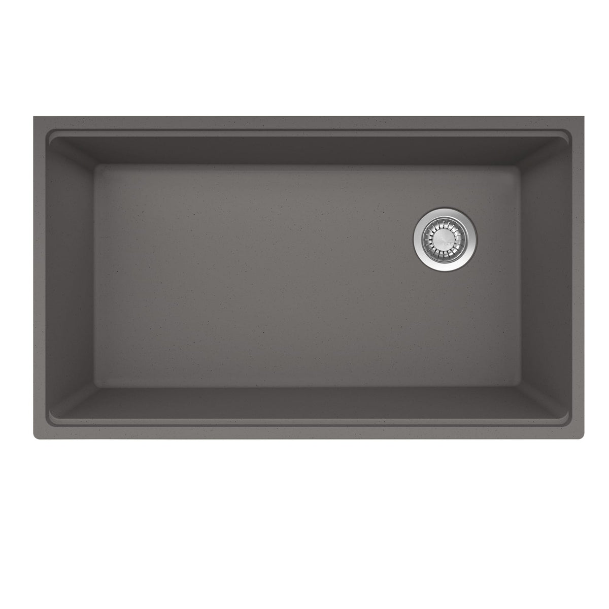Franke MAG11031OW-SHG-WKC Maris Undermount 33" x 19.31" Granite Single Bowl Kitchen Sink in Stone Grey
